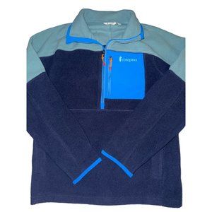 Cotopaxi blue fleece jacket, size men’s small